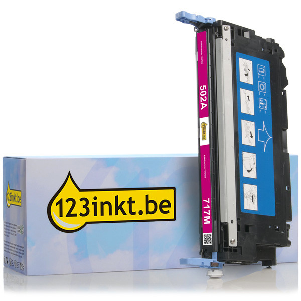 123inkt huismerk vervangt HP 502A (Q6473A) toner magenta Q6473AC 039596 - 1