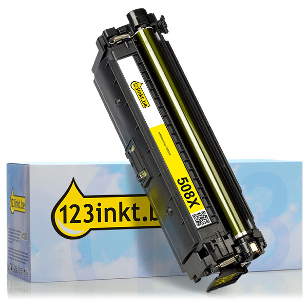 123inkt huismerk vervangt HP 508X (CF362X) toner geel hoge capaciteit CF362XC 054849 - 1