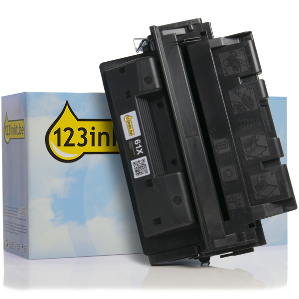123inkt huismerk vervangt HP 61X (C8061X) toner zwart hoge capaciteit C8061XC 033021 - 1