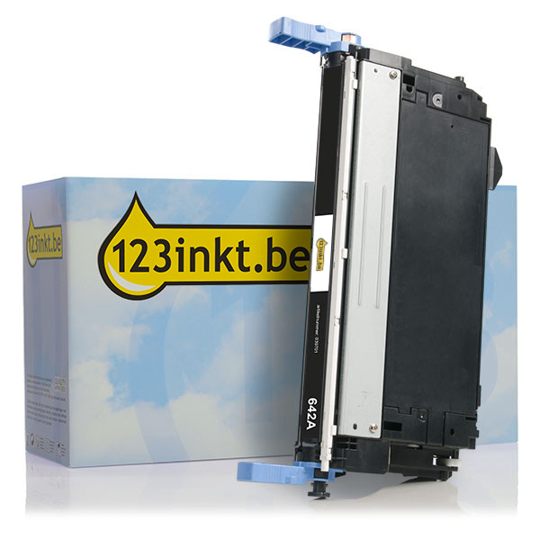 123inkt huismerk vervangt HP 642A (CB400A) toner zwart CB400AC 039701 - 1