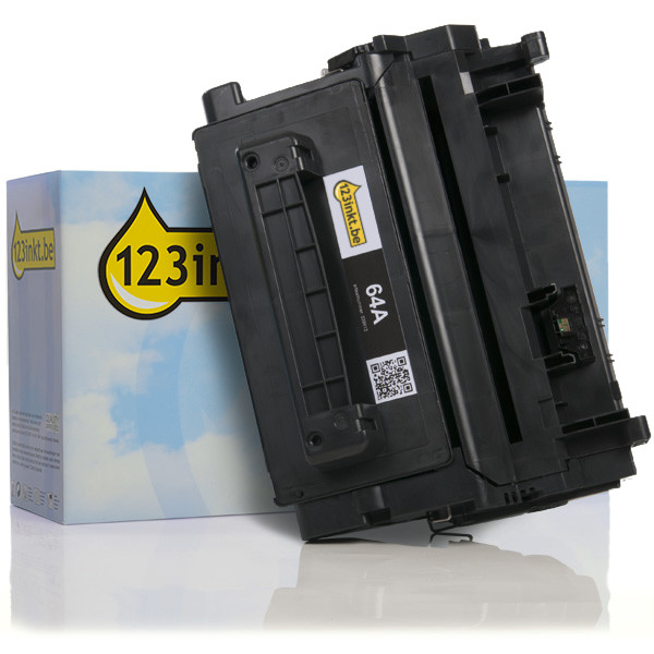 123inkt huismerk vervangt HP 64A (CC364A) toner zwart CC364AC 039813 - 1