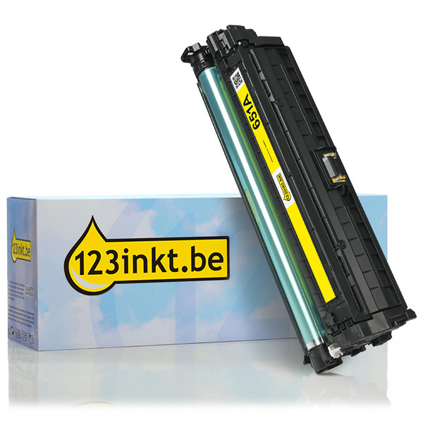 123inkt huismerk vervangt HP 651A (CE342A) toner geel CE342AC 054661 - 1