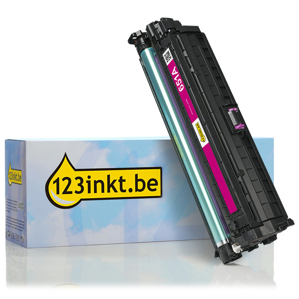 123inkt huismerk vervangt HP 651A (CE343A) toner magenta CE343AC 054663 - 1