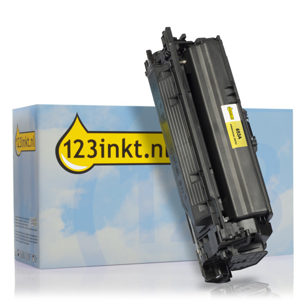 123inkt huismerk vervangt HP 653A (CF322A) toner geel CF322AC 054779 - 1