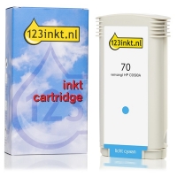 123inkt huismerk vervangt HP 70 (C9390A) inktcartridge licht cyaan