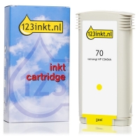 123inkt huismerk vervangt HP 70 (C9454A) inktcartridge geel