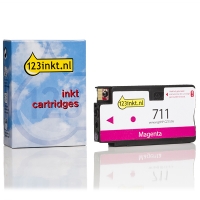 123inkt huismerk vervangt HP 711 (CZ131A) inktcartridge magenta