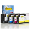 123inkt huismerk vervangt HP 711 multipack zwart/cyaan/magenta/geel