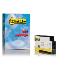 123inkt huismerk vervangt HP 712 (3ED69A) inktcartridge geel