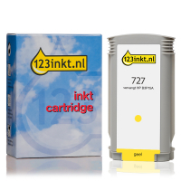 123inkt huismerk vervangt HP 727 (B3P15A) inktcartridge geel