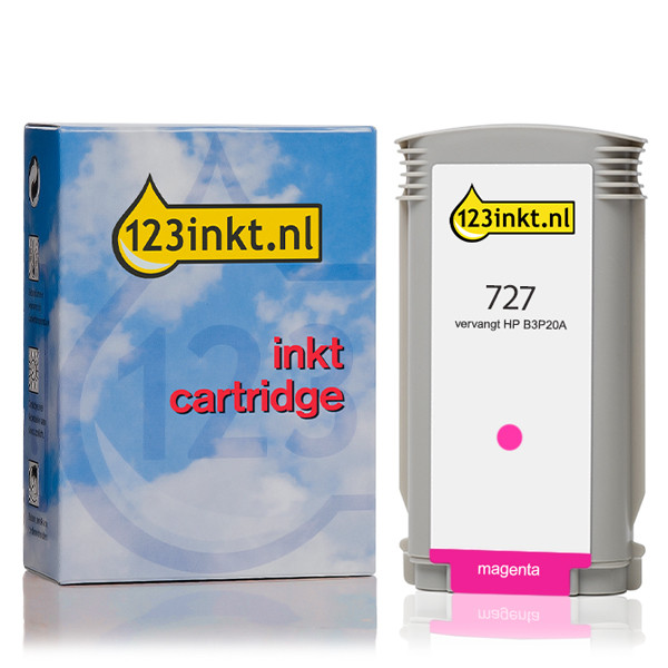 123inkt huismerk vervangt HP 727 (B3P20A) inktcartridge magenta hoge capaciteit B3P20AC 044293 - 1