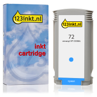 123inkt huismerk vervangt HP 72 (C9398A) inktcartridge cyaan