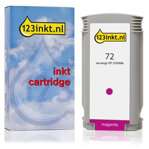 123inkt huismerk vervangt HP 72 (C9399A) inktcartridge magenta C9399AC 030885 - 1