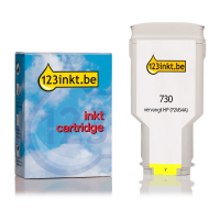 123inkt huismerk vervangt HP 730 (P2V64A) inktcartridge geel P2V64AC 055257