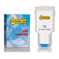 123inkt huismerk vervangt HP 730 (P2V68A) inktcartridge cyaan hoge capaciteit