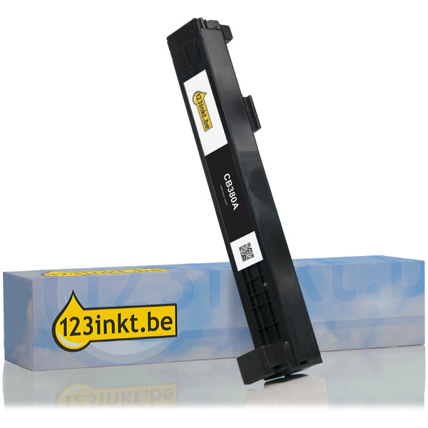 123inkt huismerk vervangt HP 823A (CB380A) toner zwart CB380AC 039787 - 1