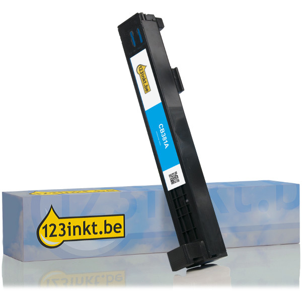 123inkt huismerk vervangt HP 824A (CB381A) toner cyaan CB381AC 039791 - 1