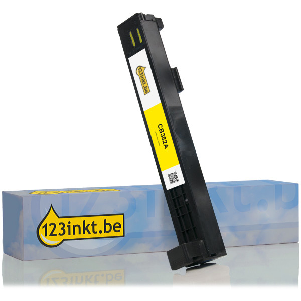 123inkt huismerk vervangt HP 824A (CB382A) toner geel CB382AC 039793 - 1