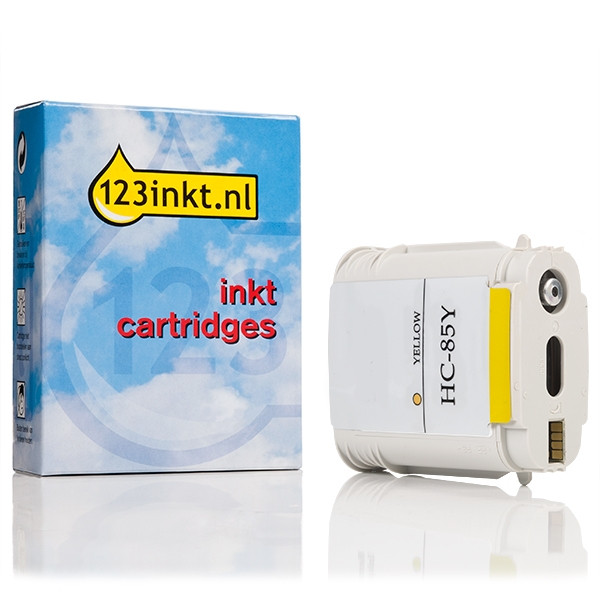 123inkt huismerk vervangt HP 85 (C9427A) inktcartridge geel C9427AC 031711 - 1