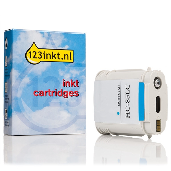 123inkt huismerk vervangt HP 85 (C9428A) inktcartridge licht cyaan C9428AC 031716 - 1