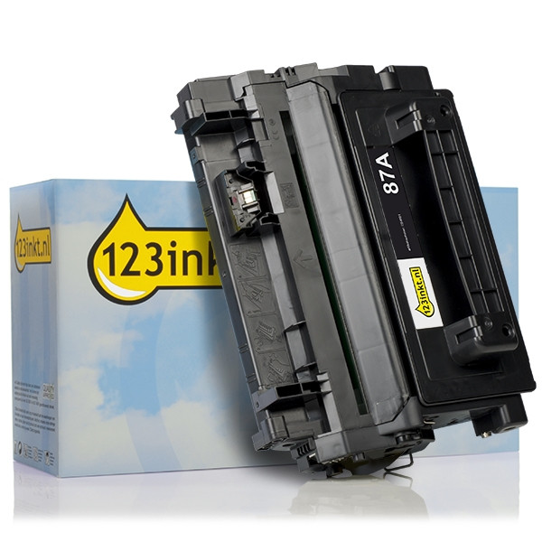 123inkt huismerk vervangt HP 87A (CF287A) toner zwart CF287AC 054881 - 1