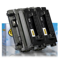 123inkt huismerk vervangt HP 87A (CF287A) toner zwart dubbelpak 054871