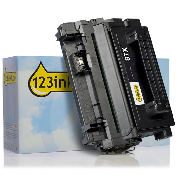123inkt huismerk vervangt HP 87X (CF287X) toner zwart hoge capaciteit CF287XC 054883 - 1