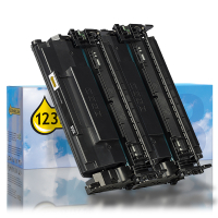 123inkt huismerk vervangt HP 89X (CF289X) toner zwart hoge capaciteit dubbelpak 055313