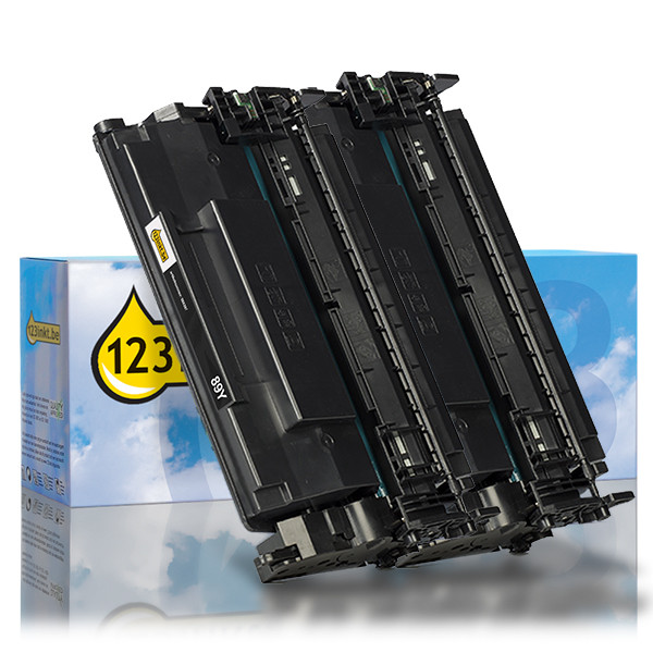 123inkt huismerk vervangt HP 89Y (CF289Y) toner zwart extra hoge capaciteit dubbelpak 055315 - 1