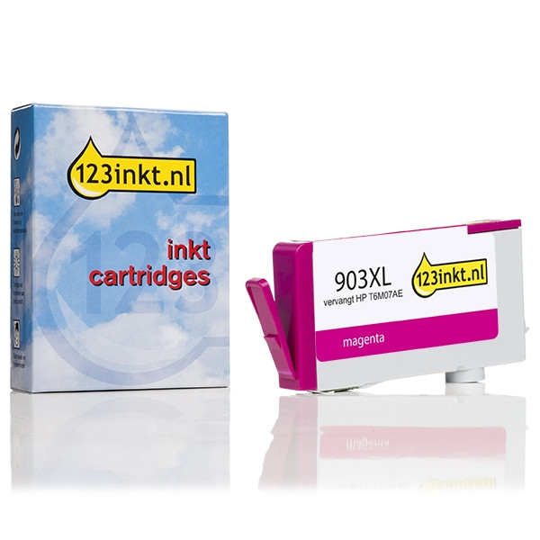 123inkt huismerk vervangt HP 903XL (T6M07AE) inktcartridge magenta hoge capaciteit T6M07AEC 093181 - 1