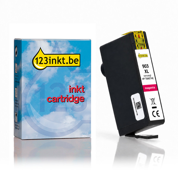 123inkt huismerk vervangt HP 903XL (T6M07AE) inktcartridge magenta hoge capaciteit 093181 - 1