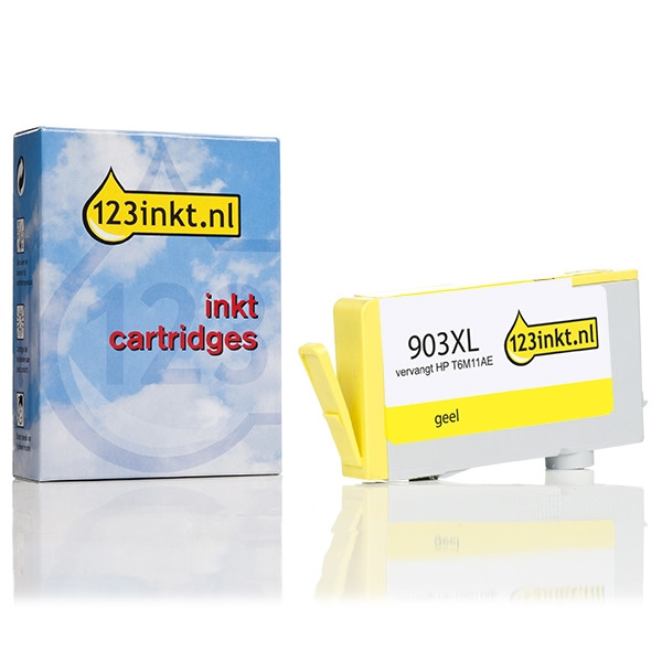 123inkt huismerk vervangt HP 903XL (T6M11AE) inktcartridge geel hoge capaciteit T6M11AEC 093179 - 1