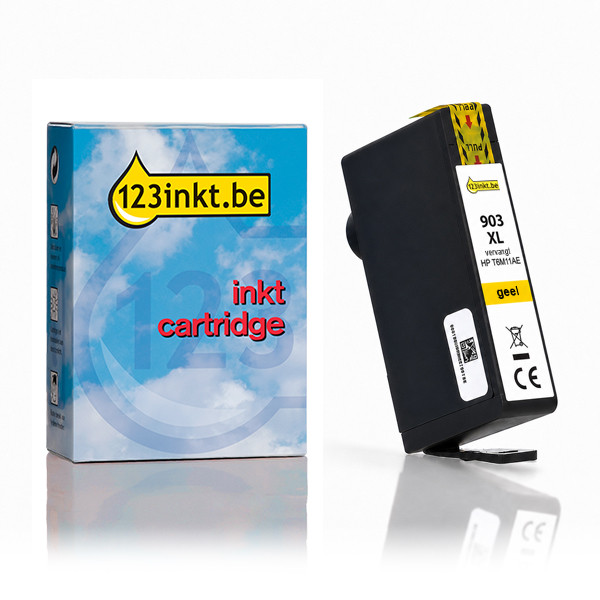 123inkt huismerk vervangt HP 903XL (T6M11AE) inktcartridge geel hoge capaciteit 093179 - 1