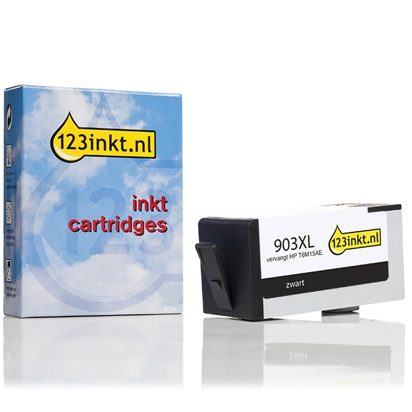 123inkt huismerk vervangt HP 903XL (T6M15AE) inktcartridge zwart hoge capaciteit T6M15AEC 093183 - 1