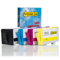 123inkt huismerk vervangt HP 903XL multipack zwart/cyaan/magenta/geel