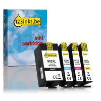 123inkt huismerk vervangt HP 903XL multipack zwart/cyaan/magenta/geel 093185