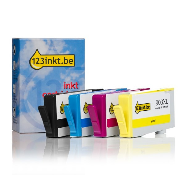 123inkt huismerk vervangt HP 903XL multipack zwart/cyaan/magenta/geel 160152 - 1