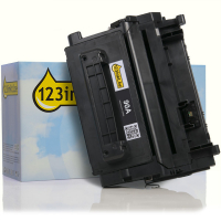 123inkt huismerk vervangt HP 90A (CE390A) toner zwart