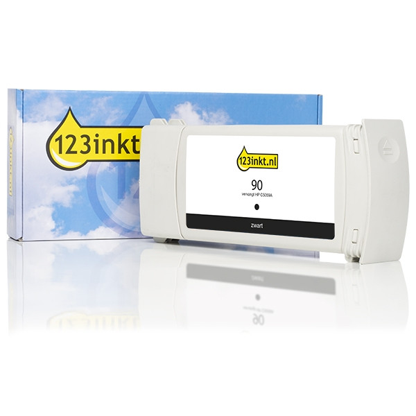 123inkt huismerk vervangt HP 90 (C5059A) inktcartridge zwart hoge capaciteit C5059AC 030623 - 1