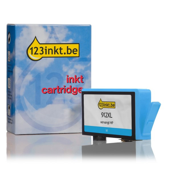 123inkt huismerk vervangt HP 912XL (3YL81AE) inktcartridge cyaan hoge capaciteit 3YL81AEC 055425 - 1