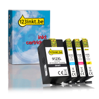 123inkt huismerk vervangt HP 912XL multipack zwart/cyaan/magenta/geel 160197