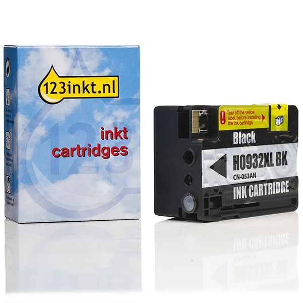 123inkt huismerk vervangt HP 932XL (CN053AE) inktcartridge zwart hoge capaciteit CN053AEC 044147 - 1