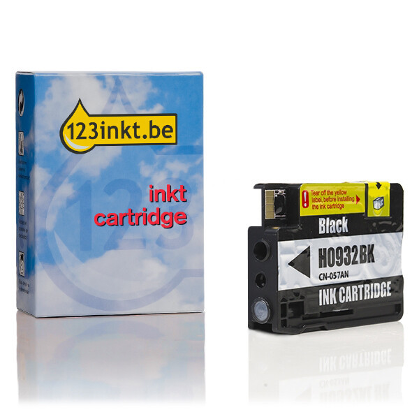 123inkt huismerk vervangt HP 932 (CN057AE) inktcartridge zwart CN057AEC 000519 - 1