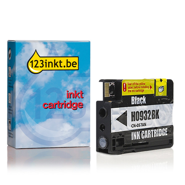 123inkt huismerk vervangt HP 932 (CN057AE) inktcartridge zwart 000519 - 1