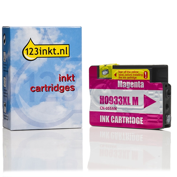 123inkt huismerk vervangt HP 933XL (CN055AE) inktcartridge magenta hoge capaciteit CN055AEC 044151 - 1