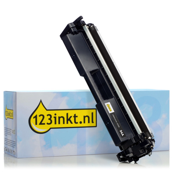 123inkt huismerk vervangt HP 94A (CF294A) toner zwart CF294AC 054289 - 1