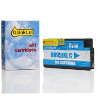 123inkt huismerk vervangt HP 951XL (CN046AE) inktcartridge cyaan hoge capaciteit CN046AEC 044137