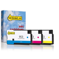 123inkt huismerk vervangt HP 953 (2X1H5AE) multipack cyaan/magenta/geel