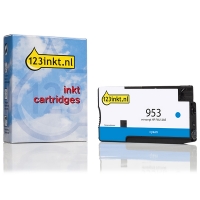 123inkt huismerk vervangt HP 953 (F6U12AE) inktcartridge cyaan