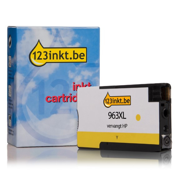 123inkt huismerk vervangt HP 963XL (3JA29AE) inktcartridge geel hoge capaciteit 3JA29AEC 055389 - 1